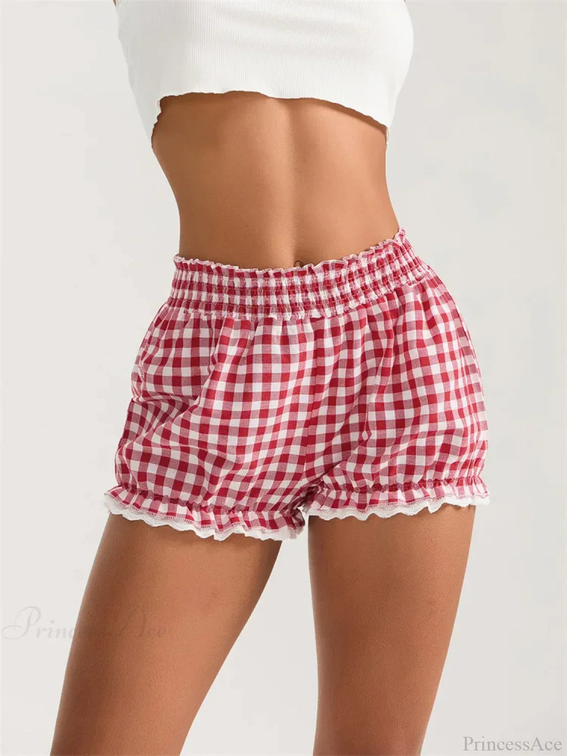 Plaid Lace Ruffle Bloomer Short image 1