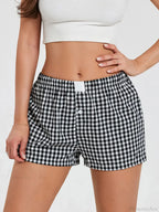 Plaid Loose Lounge Short image 6