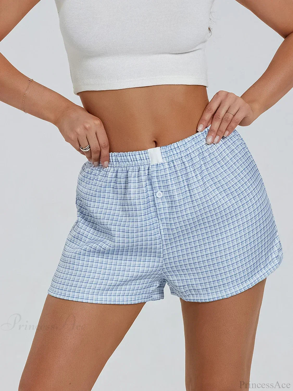 Plaid Loose Lounge Short image 1