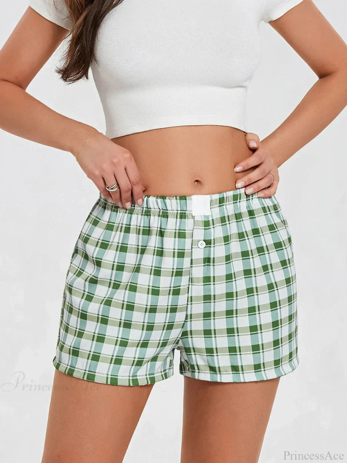 Plaid Loose Lounge Short image 5