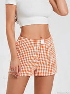 Plaid Loose Lounge Short image 3