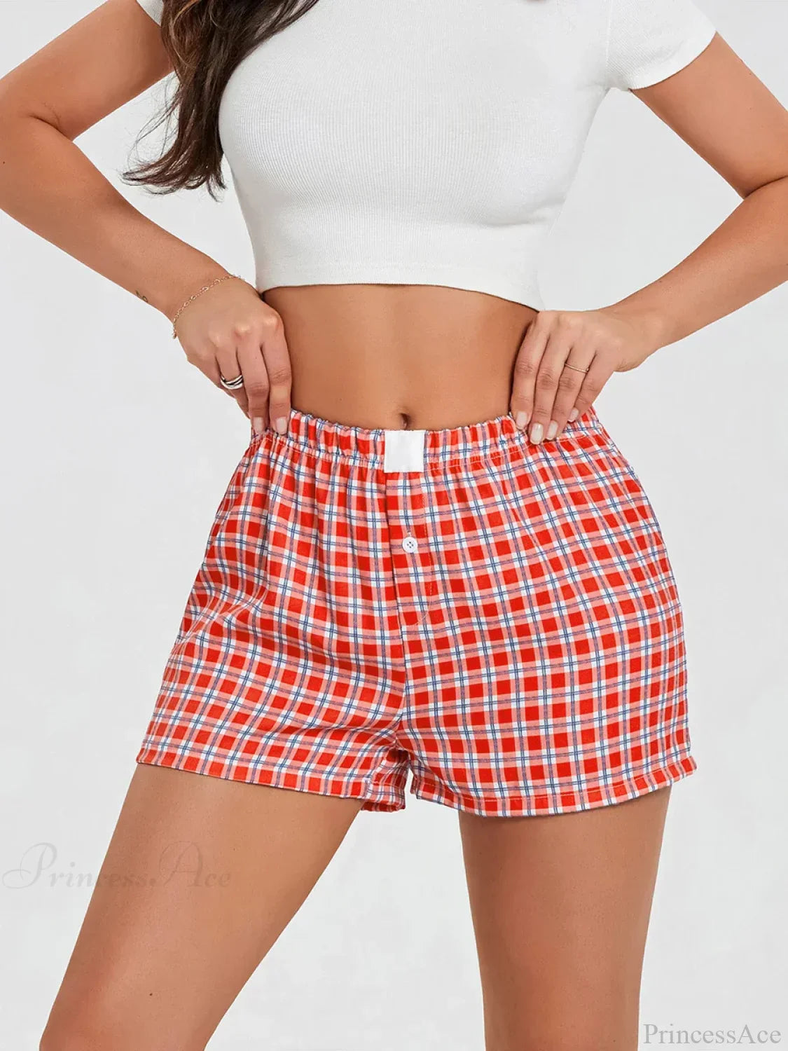 Plaid Loose Lounge Short image 2