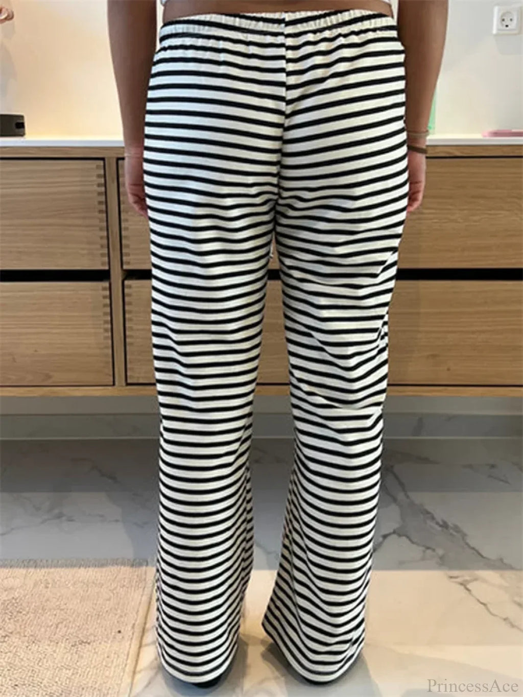 Plaid Print Wide Leg Casual Spring Summer Pant image 2