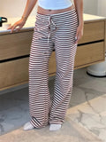 Plaid Print Wide Leg Casual Spring Summer Pant image 3