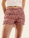 Plaid Ruched Ruffle Bloomer Short image 1