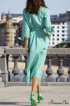 Tie-Waist Plaid Dress image 6