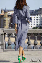 Tie-Waist Plaid Dress image 9