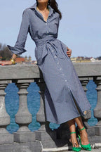 Tie-Waist Plaid Dress image 7
