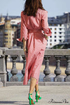 Tie-Waist Plaid Dress image 3