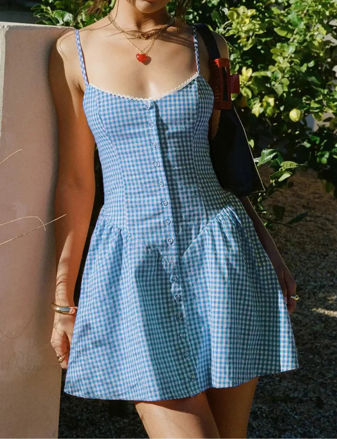 Plaid Sweetheart Mini Dress image 6