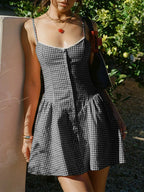 Plaid Sweetheart Mini Dress image 4