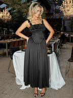 Pleated A-line Elegant Vacation Dress image 5