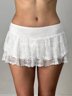 Pleated Flowy Grunge Style Skirt image 7