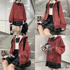 Plus Hoodie Design Women Fruit Sweatshirt Harajuku Loose Thin Zipper Sweet Pink Pocket Cute Size Spring Clothes image 8