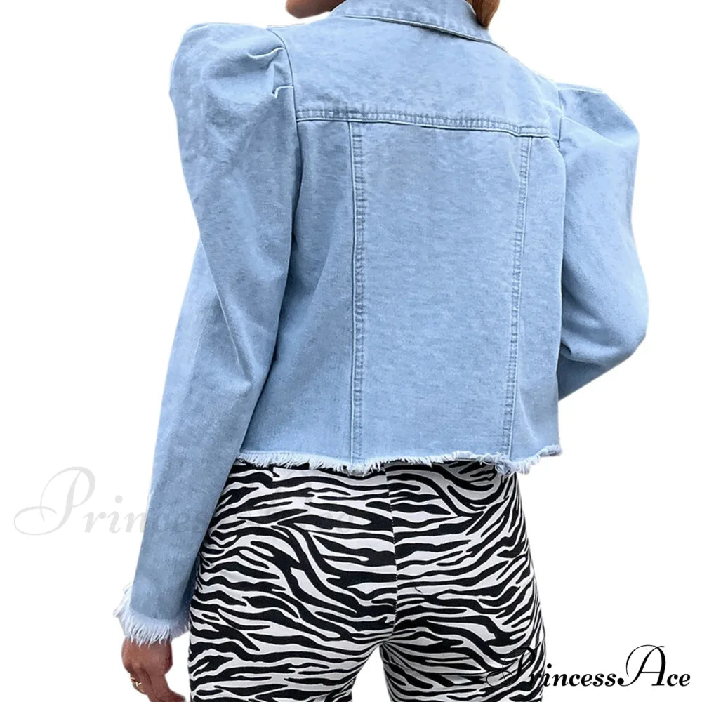 Plus Size High Street Style Chic Stylish Elegant Fashionable Versatile Denim With Trendy Turn Down Collar Winter Jacket image 5