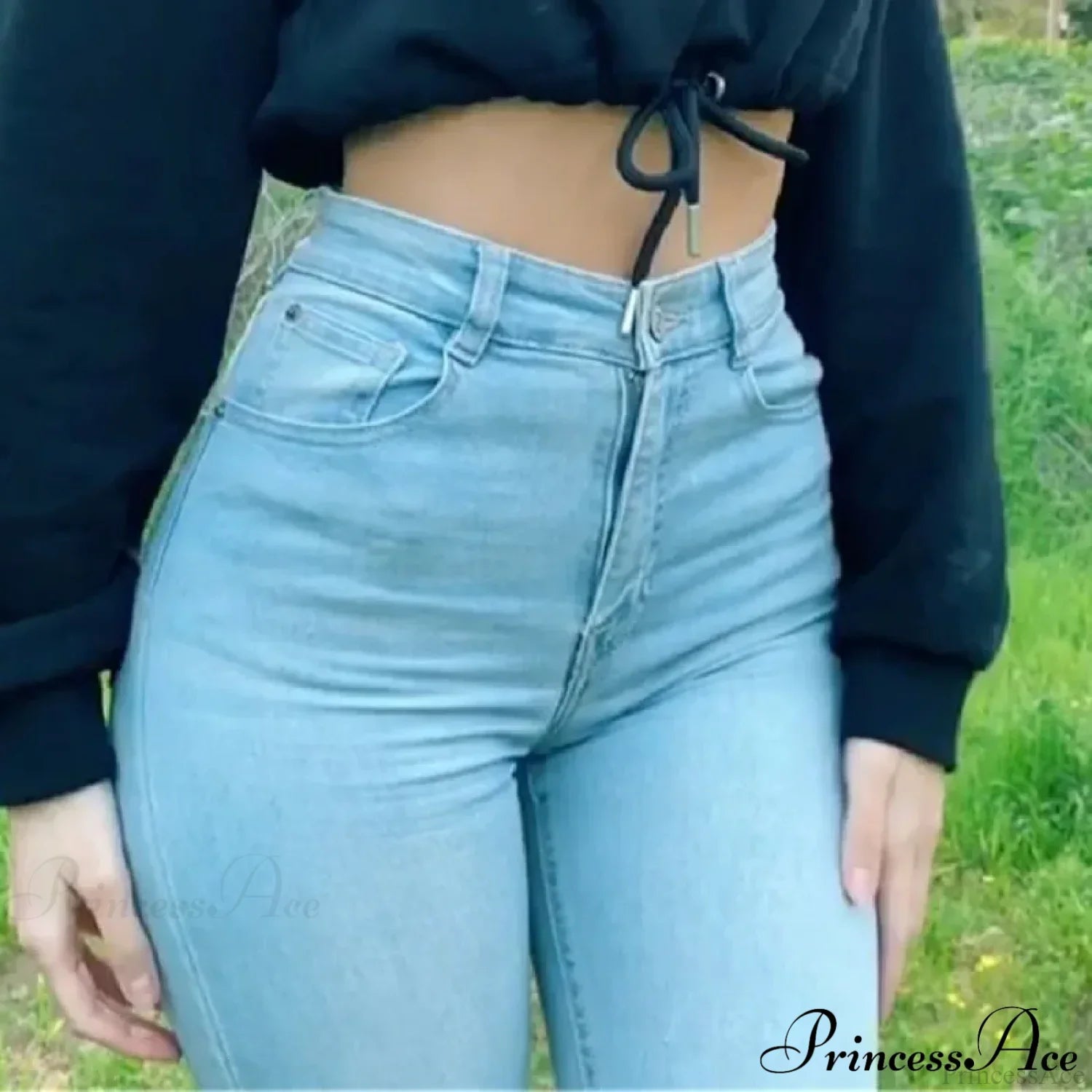 Plus Size Skinny Women's Stretch High Waisted Sexy Pencil Fashion Streetwears Elastici Slim Casual Denim Jean image 6