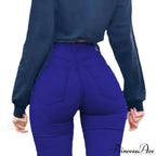 Plus Size Skinny Women's Stretch High Waisted Sexy Pencil Fashion Streetwears Elastici Slim Casual Denim Jean image 5