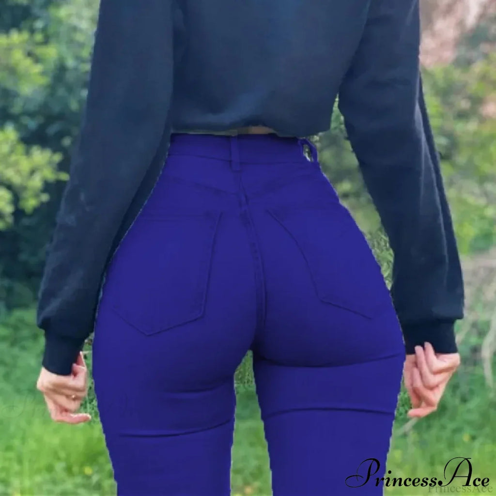Plus Size Skinny Women's Stretch High Waisted Sexy Pencil Fashion Streetwears Elastici Slim Casual Denim Jean image 8