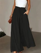 Plus Size Wide Leg Stretch Elastic Waist Pant image 4
