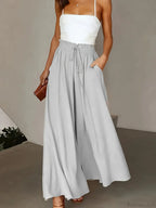 Plus Size Wide Leg Stretch Elastic Waist Pant image 9