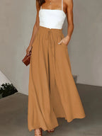 Plus Size Wide Leg Stretch Elastic Waist Pant image 11
