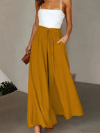 Plus Size Wide Leg Stretch Elastic Waist Pant image 13