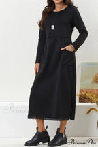 Pocketed Lacework Hem Dress image 18
