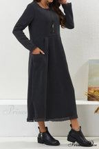 Pocketed Lacework Hem Dress image 7