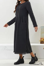 Pocketed Lacework Hem Dress image 8