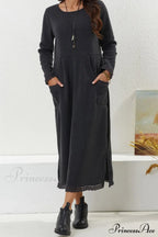 Pocketed Lacework Hem Dress image 5