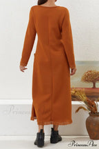 Pocketed Lacework Hem Dress image 16