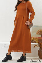 Pocketed Lacework Hem Dress image 14