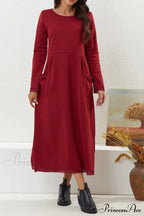 Pocketed Lacework Hem Dress image 9