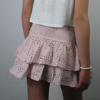 Pointelle Layered Ruffle Skirt image 4