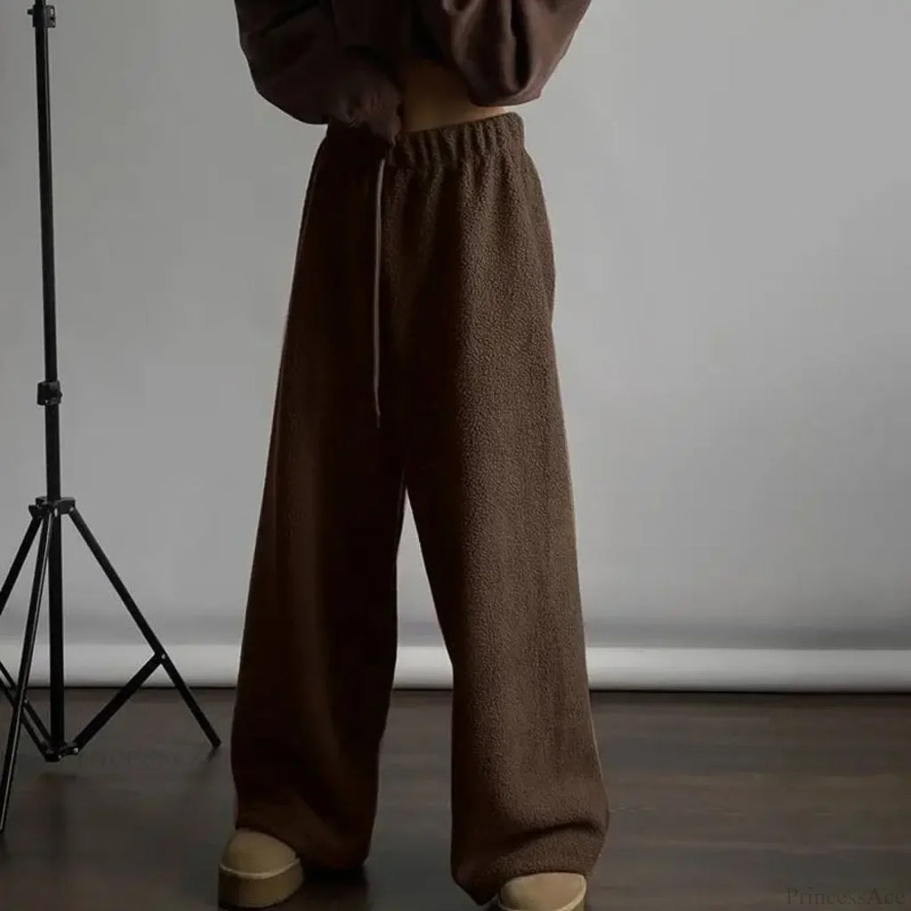Polar Fleece Basic Vintage Women Pants image 6