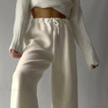 Polar Fleece Basic Vintage Women Pants image 2
