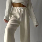Polar Fleece Basic Vintage Women Pants image 2