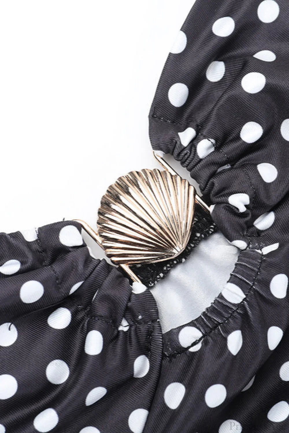 Polka Dot Cami Cutout Slim Maxi Dress image 3