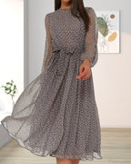 Polka Dot Print Dress image 4