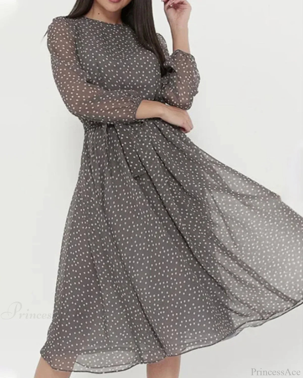 Polka Dot Print Dress image 5