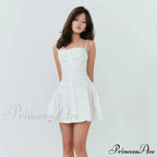 Polka Dot Print Open Graceful Back Spaghetti Strap Mini Dress image 15