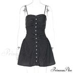 Polka Dot Print Open Graceful Back Spaghetti Strap Mini Dress image 9