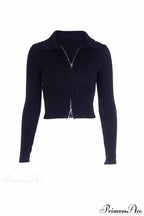 Polo Collar Knit Cardigan image 5
