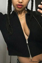 Polo Collar Knit Cardigan image 4