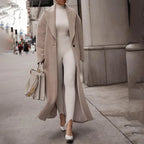 Polo Collar Plush Turn Collar Winter Overcoat image 1
