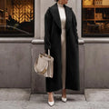 Polo Collar Plush Turn Collar Winter Overcoat image 6