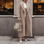 Polo Collar Plush Turn Collar Winter Overcoat image 7