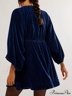 Portia Velvet Stylish Mini Dress image 2