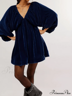 Portia Velvet Stylish Mini Dress image 1