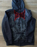 Prayer Portrait Black Zipper Hoodie image 3